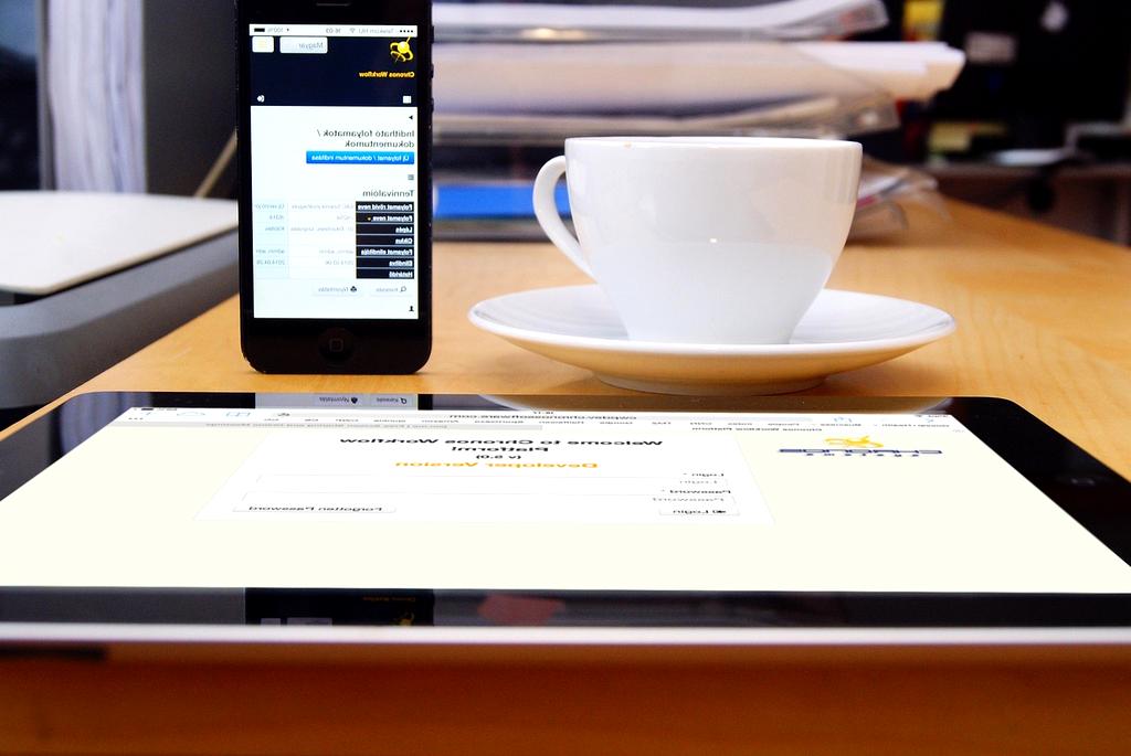 Tablet üzerinde dijital imza süreci